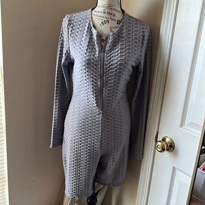 Gray Stretch Romper
